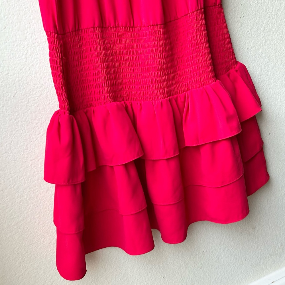 Amanda Uprichard Lipstick Res Halter Neck Sorella Mini Dress Sz M - Picture 11 of 14
